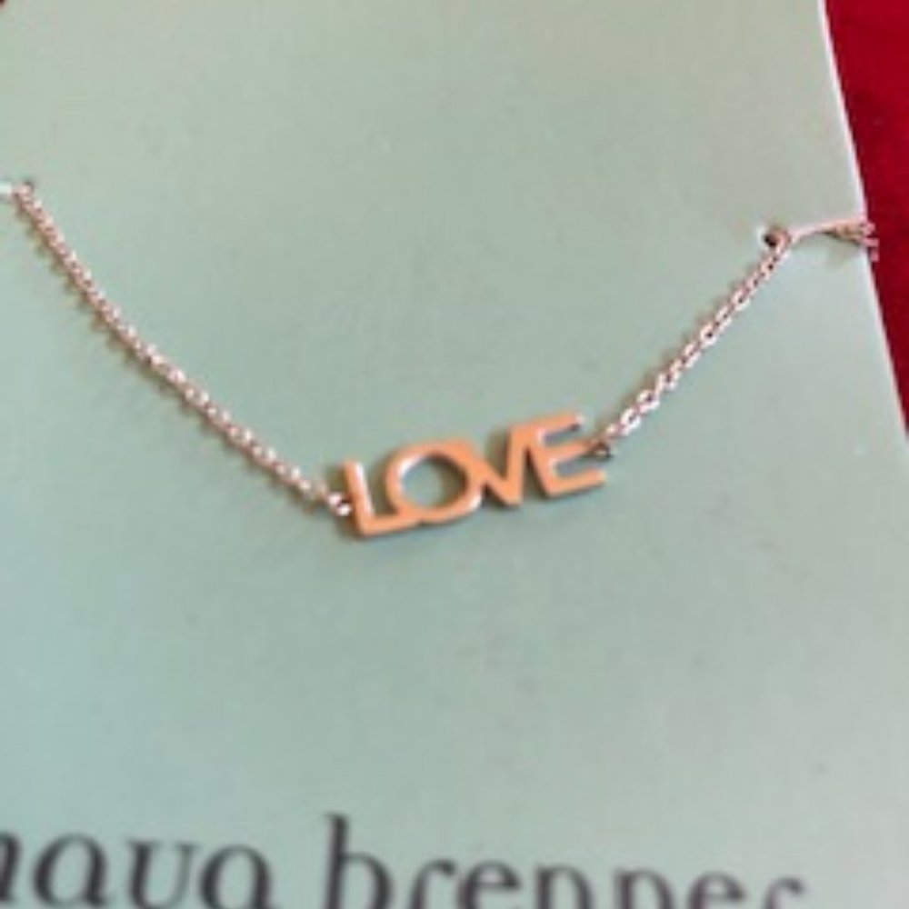 Maya Brenner Love Bracelet. Silver-tone.